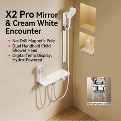 Modern Concealed Shower Set with Separate Design, Easy Installation & Flat Storage Shelf