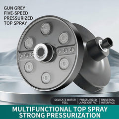 Luxury Slim Rain Shower System with 5 Spray Modes and High Pressure Flow