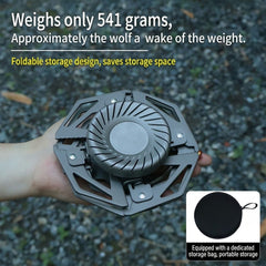 Portable Split-Type Camping Gas Stove Outdoor Cassette Burner Flying Saucer Tea Cooking Stove for Camping Picnic Hiking