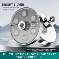 Luxury Slim Rain Shower System with 5 Spray Modes and High Pressure Flow