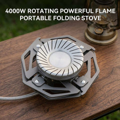 Portable Split-Type Camping Gas Stove Outdoor Cassette Burner Flying Saucer Tea Cooking Stove for Camping Picnic Hiking