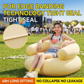 Festival Inflatable Air Lounger with Built-in Air Pump, Portable Single Camping Sofa for Outdoor, Beach & Music Festivals