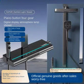 XYLivingStore Aurora Smart Ambient Light Shower Set – Digital Display & High-Pressure Spray