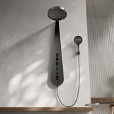 Luxury Pipa Style Shower Faucet Set with High Pressure Pulse Spray, Wall Mounted Rainfall Bathroom Shower System