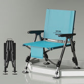 Low Back Adjustable Reclining Fishing Chair Foldable Outdoor Camping Chair for Bank Fishing, Lake Fishing & Wild Fishing
