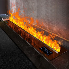 Modern 3D Steam Fireplace Insert – Decorative Atomized Electric Humidifier for Home
