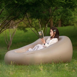 Automatic Inflatable Sofa Bed with Built-in Electric Pump, Portable Single Air Lounger for Camping, Home, Travel & Outdoor Use