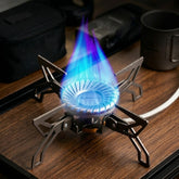 Portable Split-Type Camping Gas Stove Outdoor Cassette Burner Flying Saucer Tea Cooking Stove for Camping Picnic Hiking