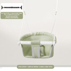 Indoor Outdoor Kids Swing Chair, Portable Hanging Hammock Swing for Toddlers & Family Backyard Play