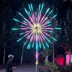 Spherical RGB firework landscape light 3