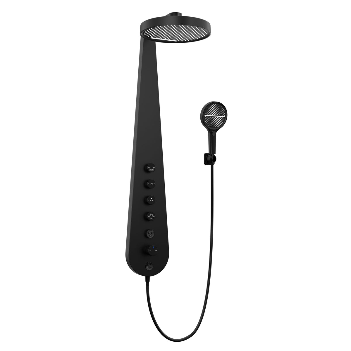 Multi-Function Pipa-Style Shower Faucet Set with High-Pressure Pulse Spray – Wall-Mounted Bathroom Fixture