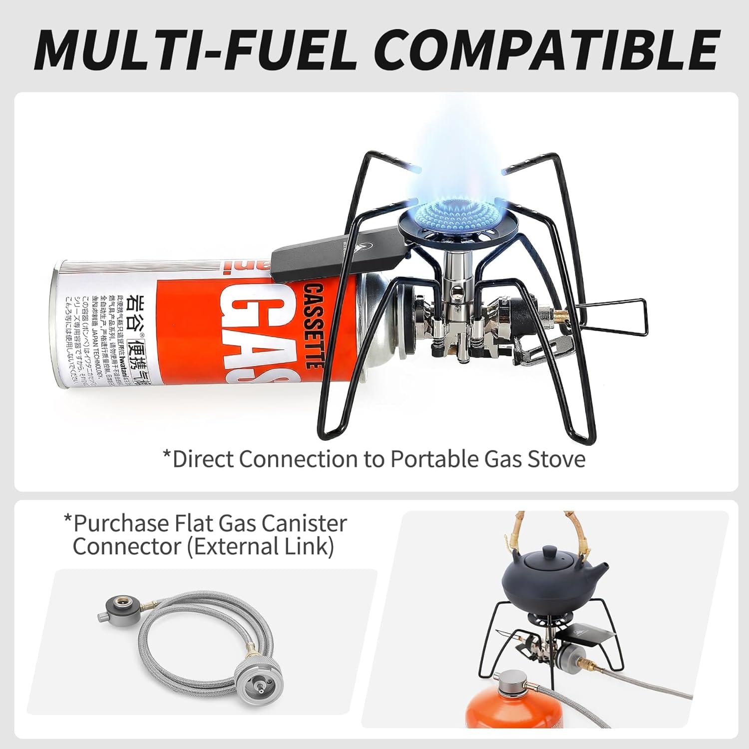 Portable Backpacking Stove 9900 BTU | XYstore Spider Camping Stove