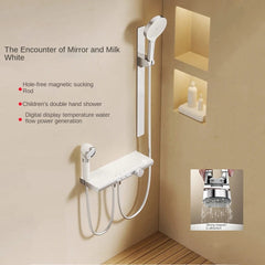 Modern Concealed Shower Set with Separate Design, Easy Installation & Flat Storage Shelf