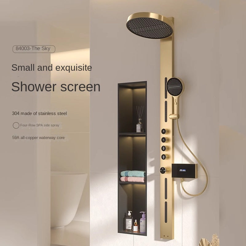 Matte Grey Thermostatic Shower Set | Concealed Wall-Mounted Design | Minimalist Luxury Bathroom Fixture