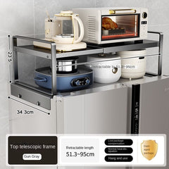 Magnetic Refrigerator Top Storage Rack – Side Mounted Organizer for Single & Double Door Kitchen Use