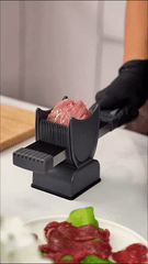 Manual Meat Slicer and Knife Sharpener Set for Home Cooking and BBQ