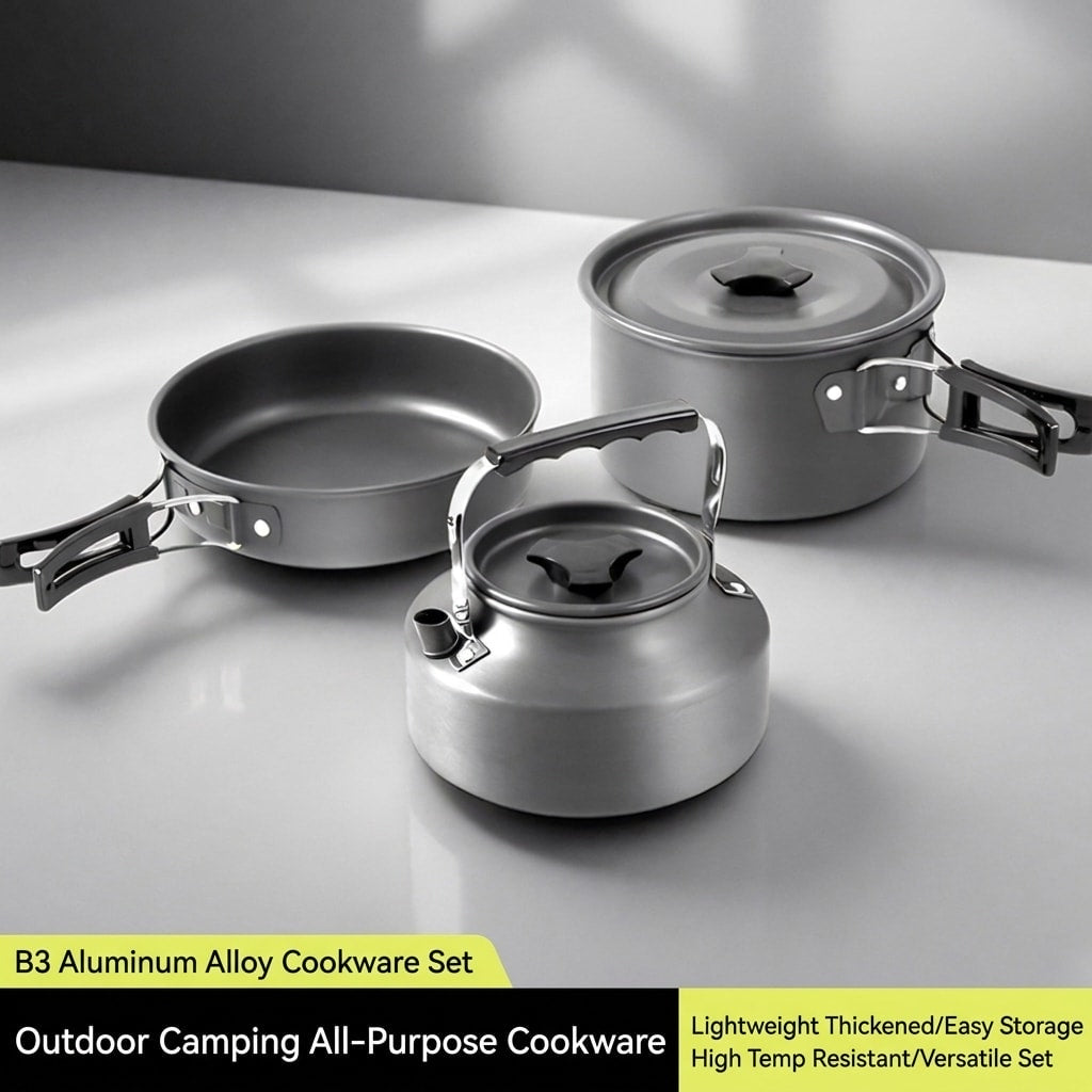 VLEEE Portable Butane Camping Gas Stove, Aluminum Alloy Outdoor Cooker for Camping & Travel