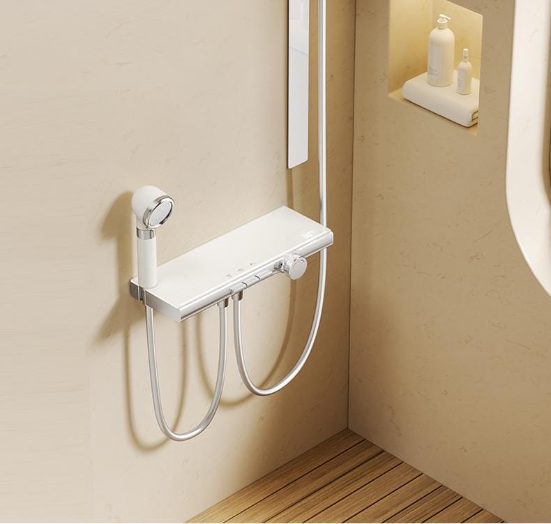 Modern Concealed Shower Set with Separate Design, Easy Installation & Flat Storage Shelf