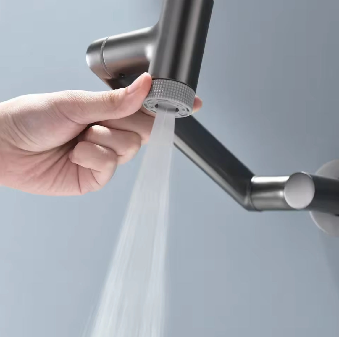 Single Handle Wall-Mounted Bathroom Faucet with Temperature Display – Modern & Functional