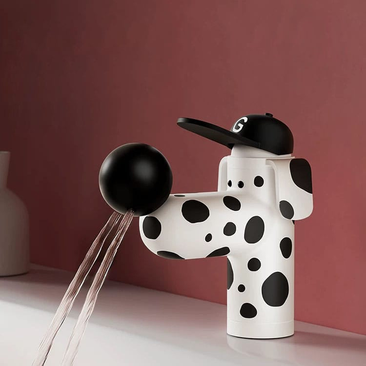Creative Big Nose Dog Bathroom Faucet – Cute Hot & Cold Mixer Tap for Home Washbasin