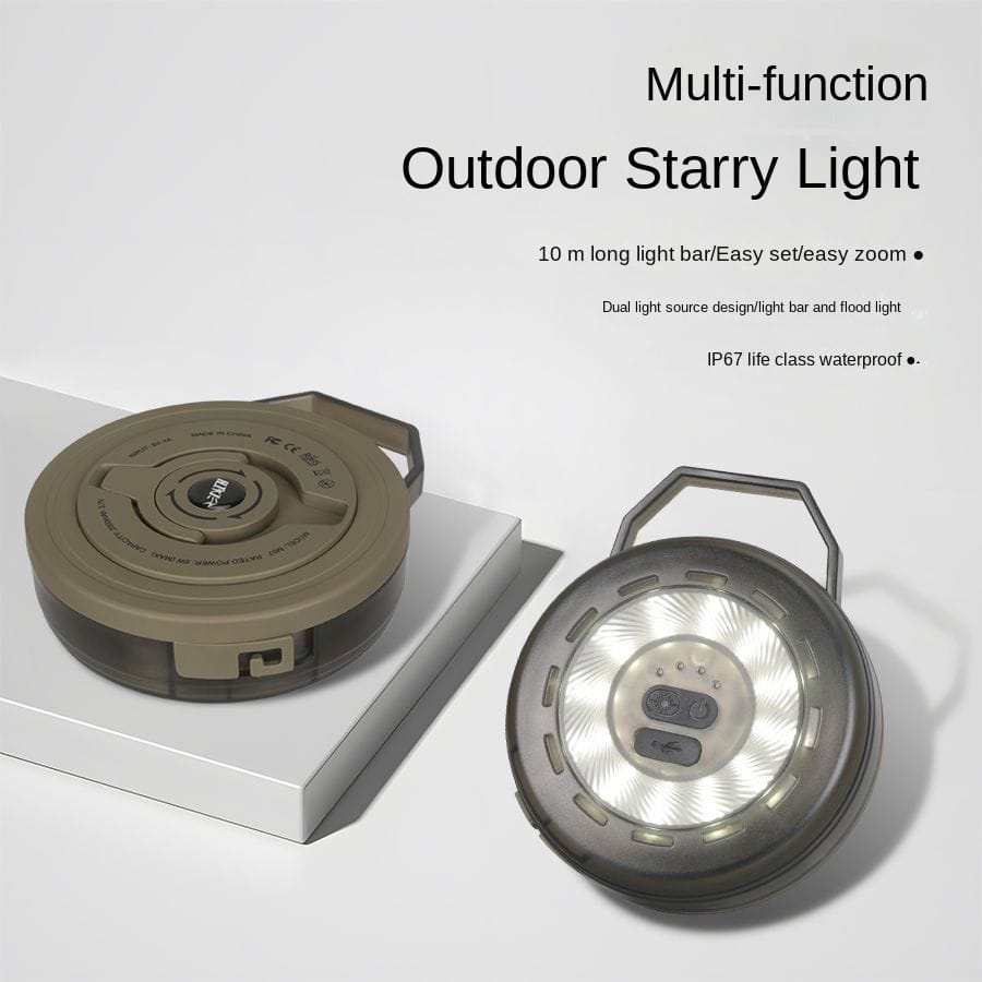Rechargeable Camping Ambient Light with Type-C Charging and 6 Modes