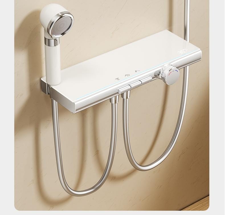 Modern Concealed Shower Set with Separate Design, Easy Installation & Flat Storage Shelf