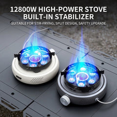 Portable Split Camping Gas Stove, High-Heat Butane Cooker for Outdoor Cooking, Tea Brewing & Camping