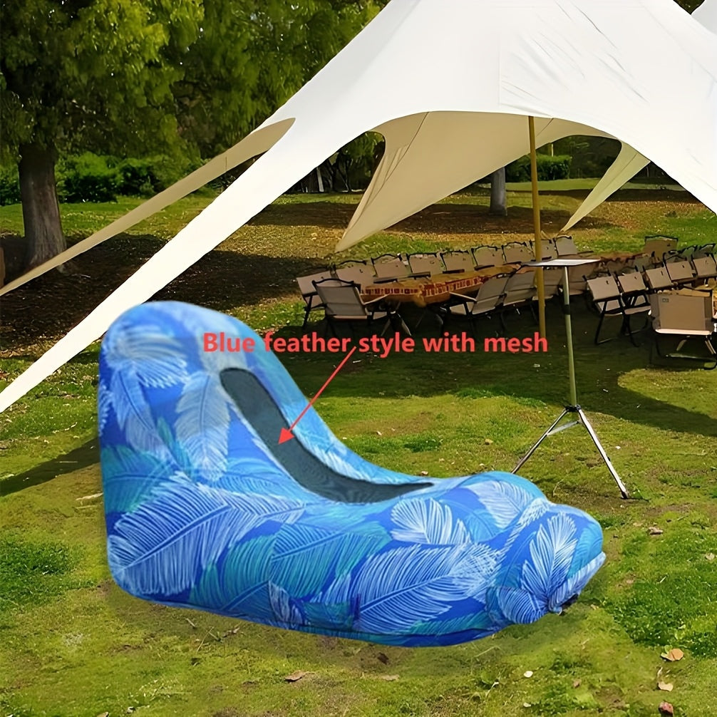 Portable Inflatable Outdoor Sofa – Quick Inflate, Foldable Air Mattress with Storage Bag for Camping, Festivals, Beach & Backyard Lounging
