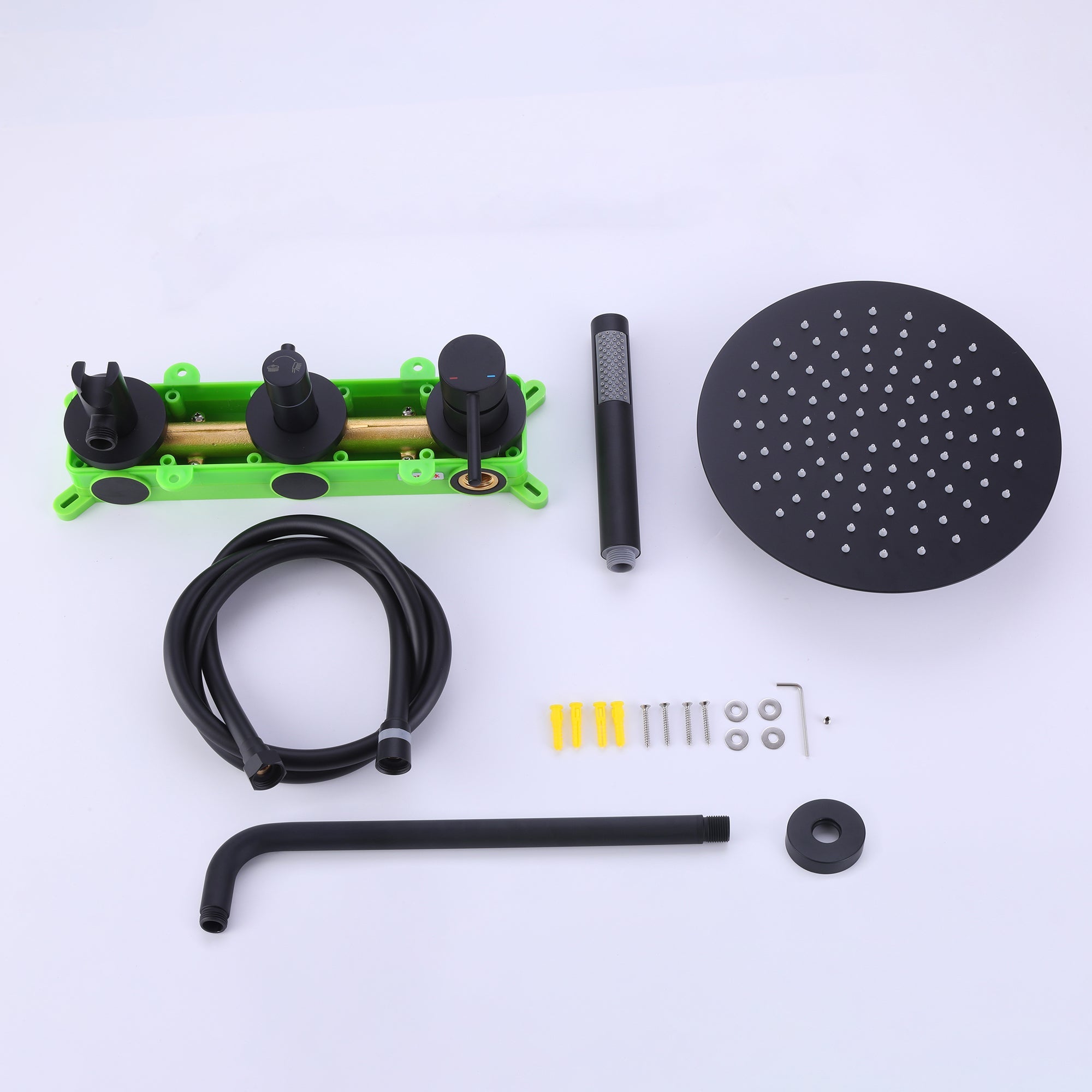 XYlivingstore Rain Shower System with Handheld Shower and Rough-in Valve – Stylish and Complete Solution