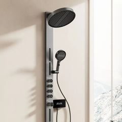 Matte Grey Thermostatic Shower Set | Concealed Wall-Mounted Design | Minimalist Luxury Bathroom Fixture
