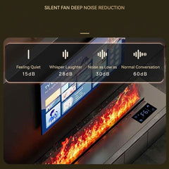 Modern 3D Steam Fireplace Insert – Decorative Atomized Electric Humidifier for Home