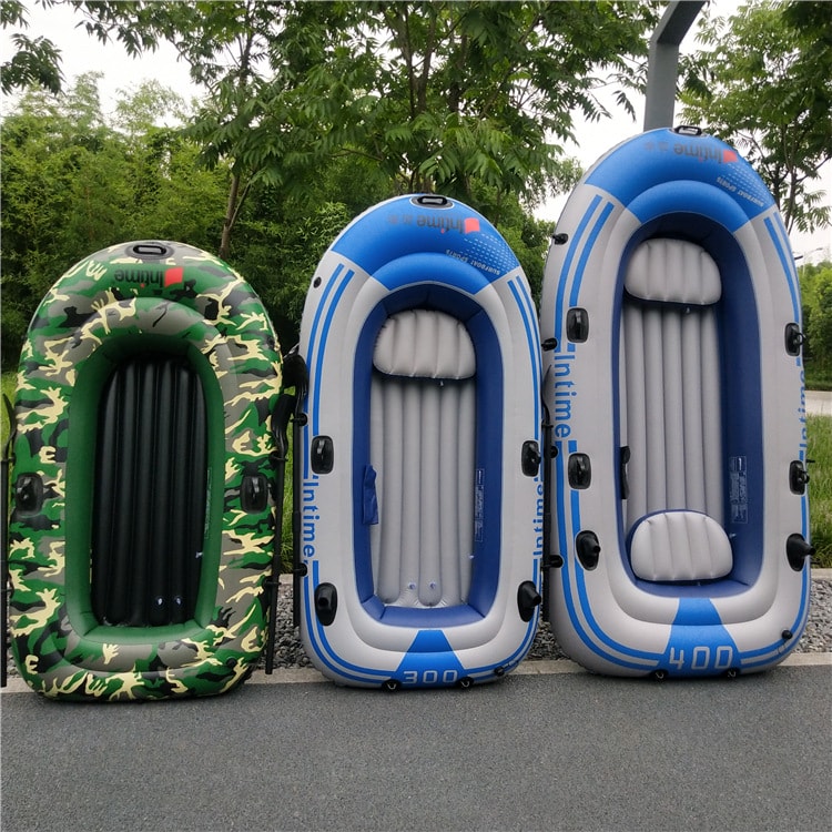 Heavy-Duty Inflatable Kayak for 2 Person, Thickened PVC Fishing Boat with Electric Air Pump for Lake, River & Outdoor Adventures