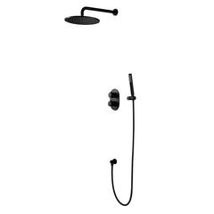 XYlivingstore Thermostatic Rainfall Shower System with Handheld Shower and Built-In Rough-in Valve