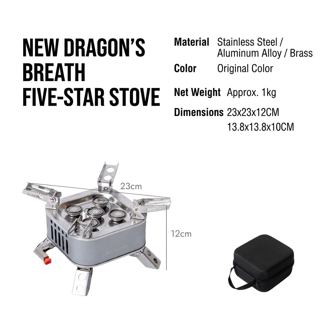 15800W/19800W Portable Gas Stove – High-Power Camping Burner for Outdoor Cooking & BBQ