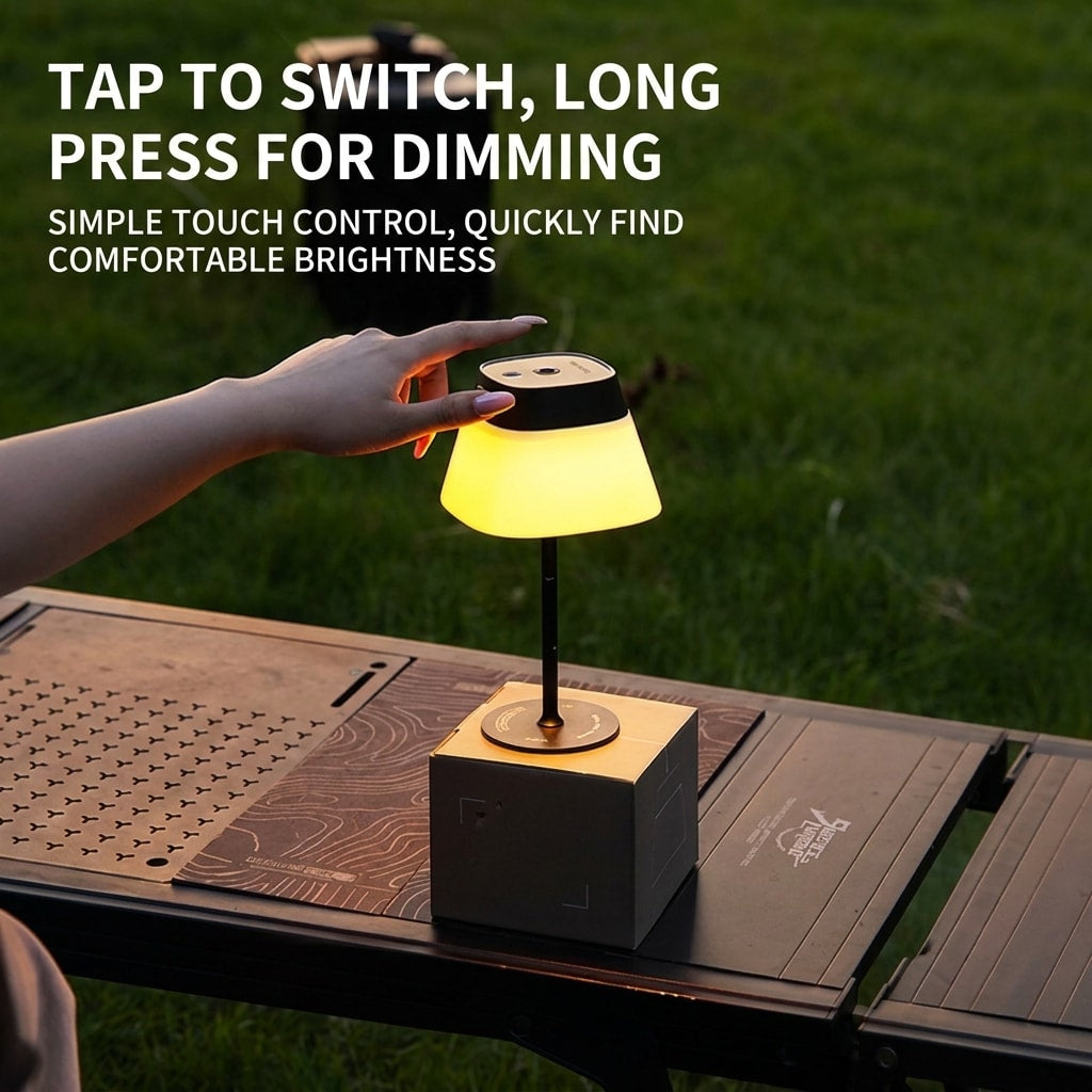 Portable Camping Lantern, Rechargeable Outdoor Tent Light with Long Battery Life for Camping, Night Markets & Home