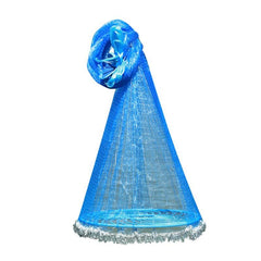 Hand Cast Fishing Net with Large Disc – Easy Throw Rubber Mesh Net for Catching Fish