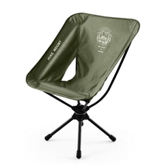 VLEEE 360° Rotating Folding Moon Chair, Lightweight Aluminum Camping & Fishing Chair with Oxford Fabric