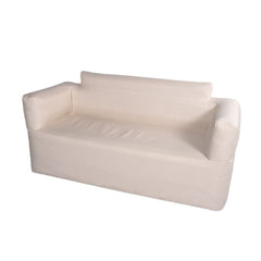 Automatic Inflatable Double Camping Sofa with Fabric Cover, Portable Air Lounger Chair for Outdoor Camping, Travel & Relaxation