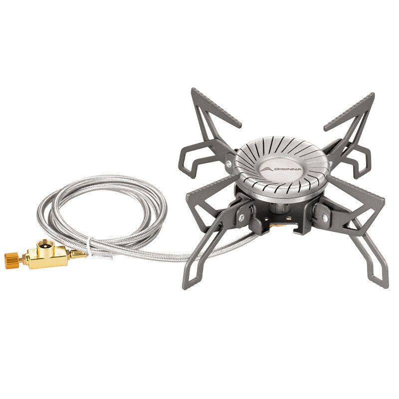 Portable Split-Type Camping Gas Stove Outdoor Cassette Burner Flying Saucer Tea Cooking Stove for Camping Picnic Hiking