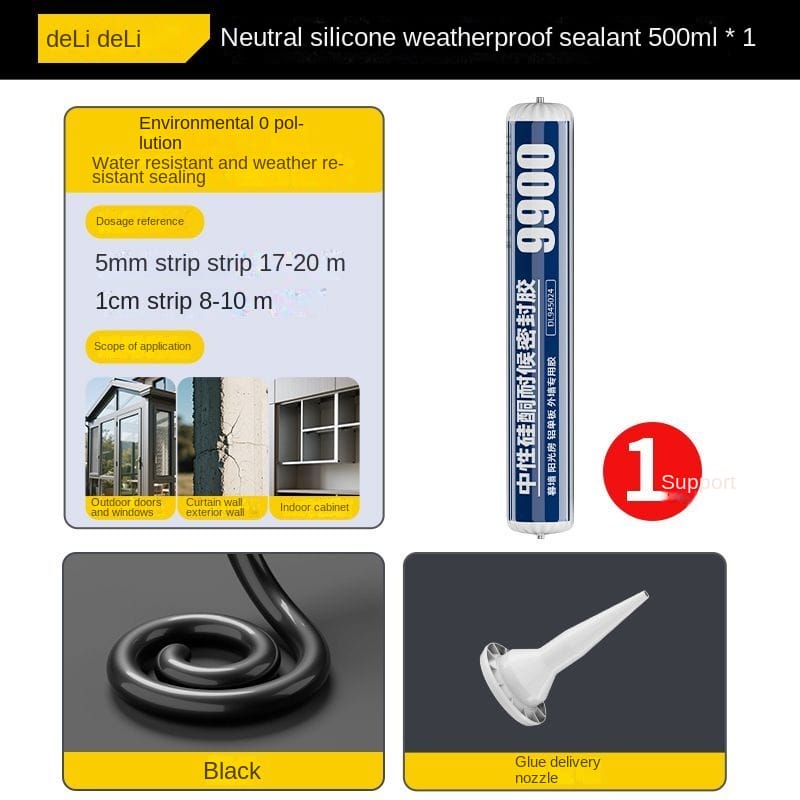 High-Strength 9900 Structural Silicone Sealant – Outdoor Weatherproof Adhesive for Windows & Doors