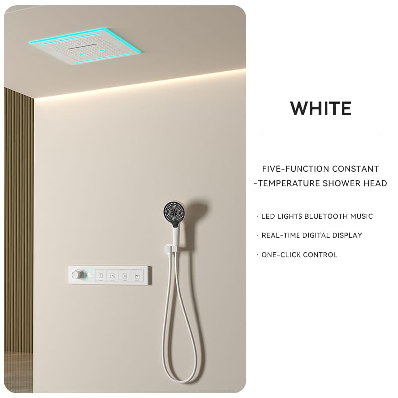 XYlivingstore 2025 Single-person version New Hidden shower system: Ultimate experience of ambient lighting and music
