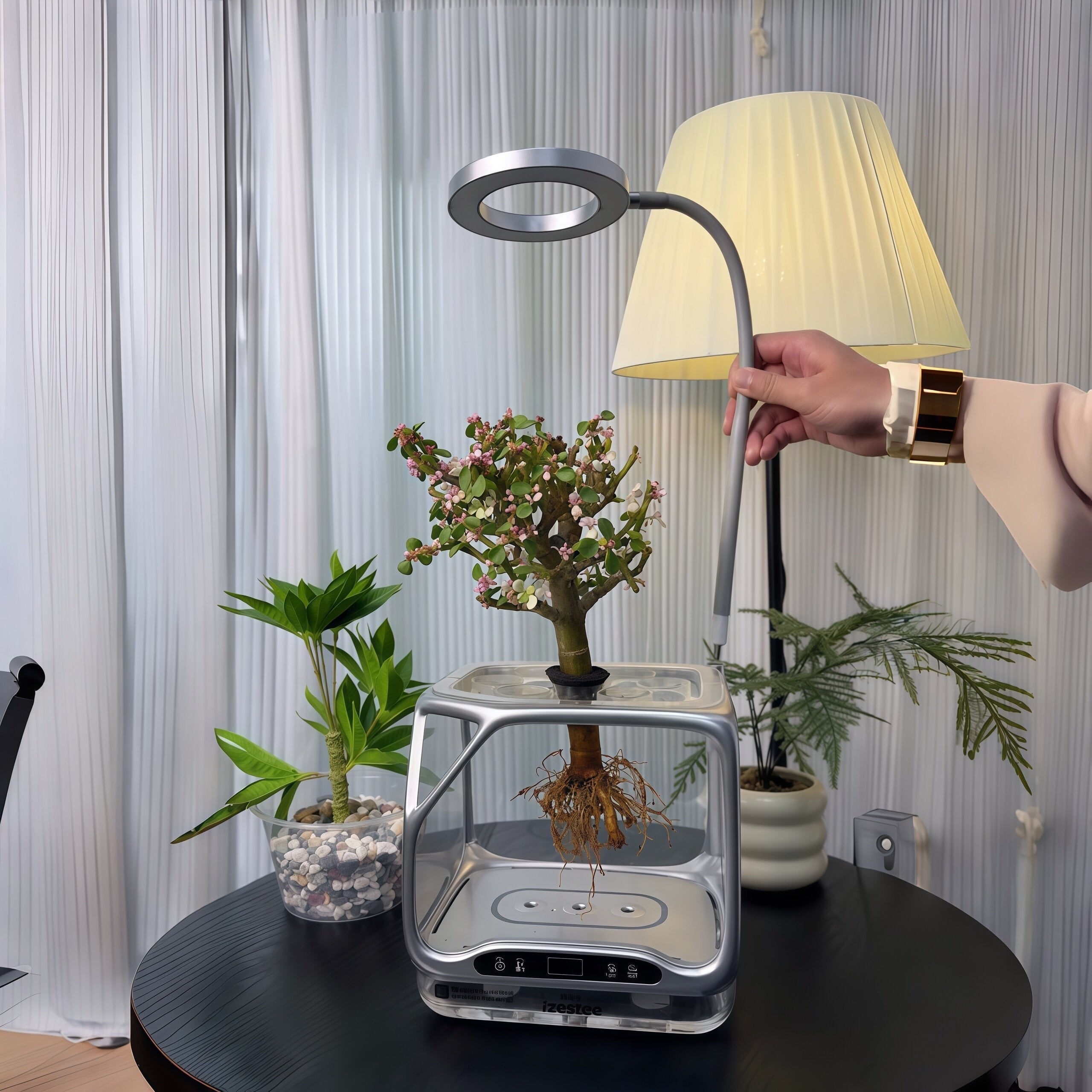 Smart Mist Hydroponic Growing System Pro Desktop Aeroponic Planter for DIY Moss Terrariums & Soilless Indoor Gardening