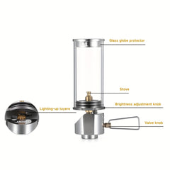 Dreamlike Fuel-Powered Camping Lantern | Compact Outdoor Tent Light, Durable & Energy-Efficient, Battery-Free for Hiking & Adventures