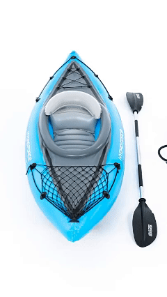 Single & Double Inflatable Kayak, Foldable PVC Fishing Boat with Oars for Camping, Lake, River & Outdoor Adventures