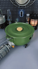 Portable Cassette Camping Stove with All-in-One Cooking Pot