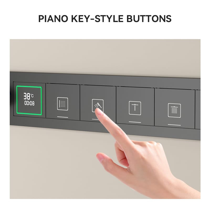 XYlivingstore 2025 Single-person version New Hidden shower system: Ultimate experience of ambient lighting and music