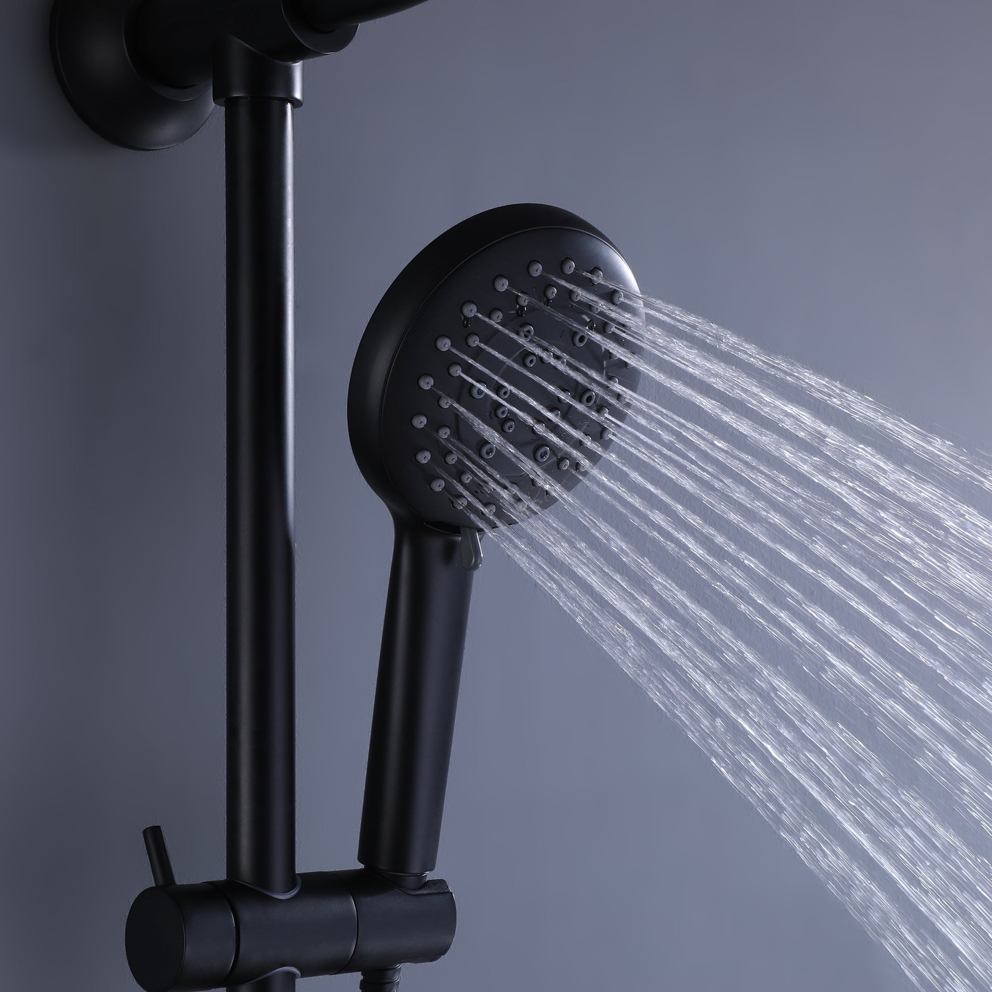 XYlivingstore Shower System with 10'' Rain Shower Head and 5-Setting Handheld Shower – Less Rough-in Valve