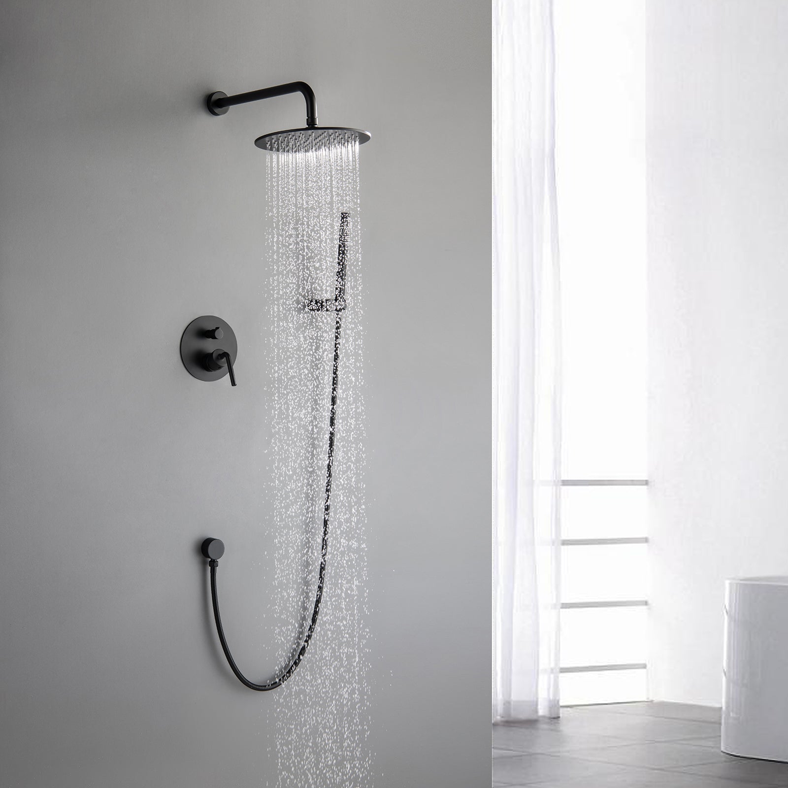Discover the XYlivingstore Matte Black Concealed Shower System – a sleek, modern upgrade for your bathroom that combines minimalist design with exceptional functionality.
