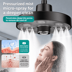 Luxury Slim Rain Shower System with 5 Spray Modes and High Pressure Flow