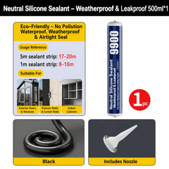 High - Strength 9900 Structural Silicone Sealant - Outdoor Weatherproof Adhesive for Windows & Doors